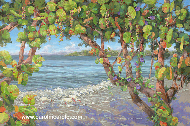 "Beach Fiesta" giclee print on stretched canvas 20" x 30"